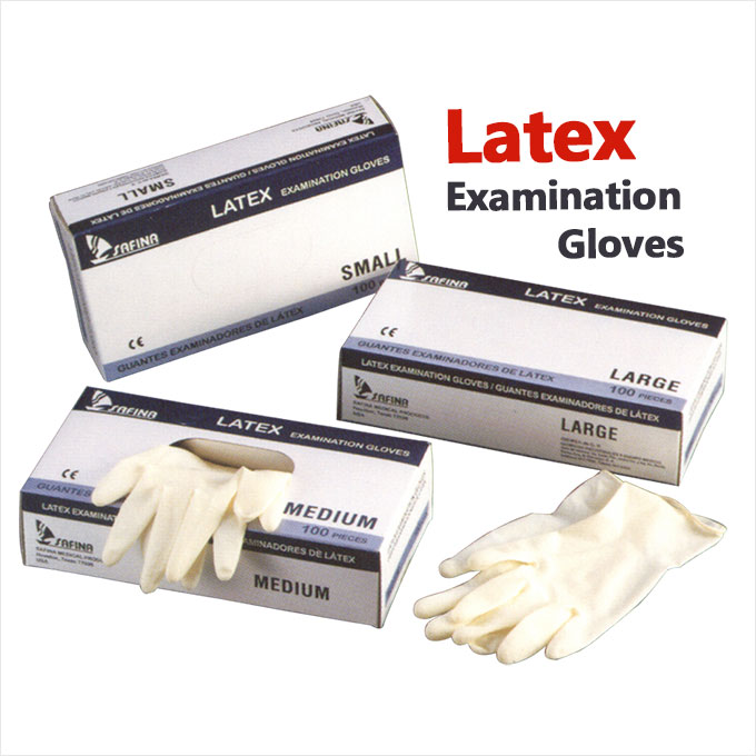 Latex Disposable Examination Gloves