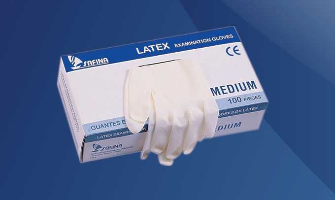 LATEX DISPOSABLE EXAMINATION GLOVES